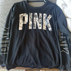 PINK Victoria's Secret Black long sleeve